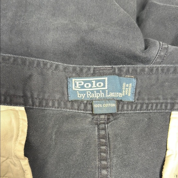 Ralph Lauren Blue Cargo Shorts Practical Cotton Blend - Picture 4 of 5